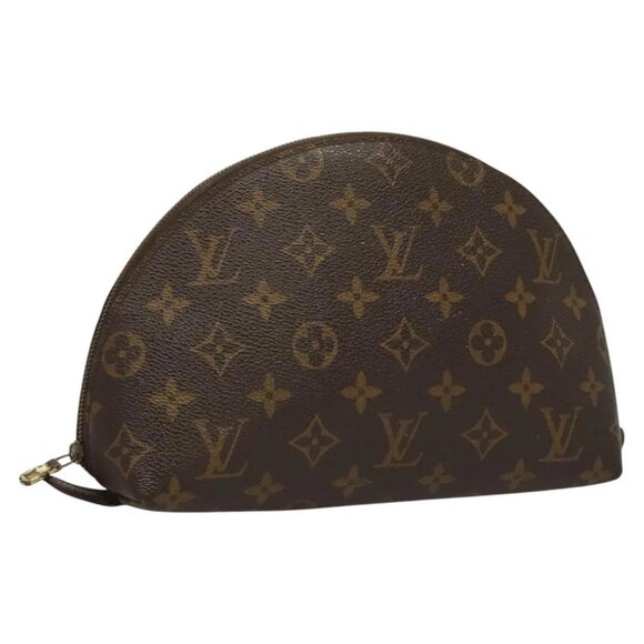 LOUIS VUITTON Monogram Trousse Demi Ronde Cosmetic Pouch - Picture 1 of 15